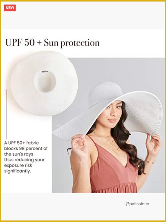 Ultrabraid X-Large Brim Sun Hat UPF 50+ Adjustable Straw Hat main image 6
